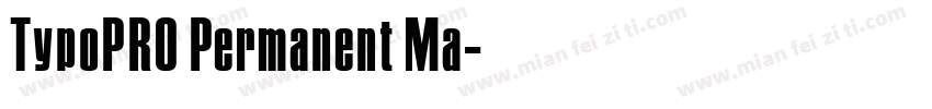 TypoPRO Permanent Ma字体转换